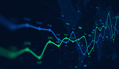 Graph showing finance figures