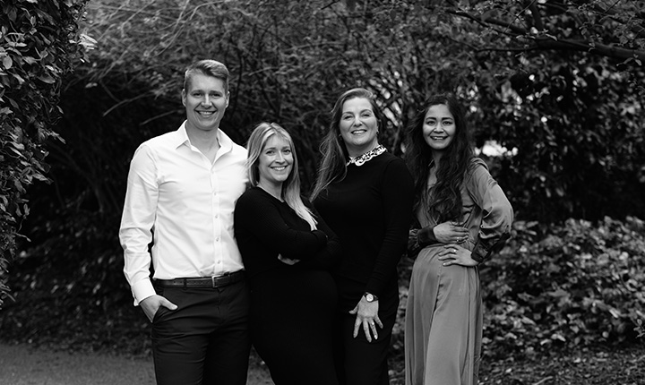 Photo of the whole Evolve business finance team